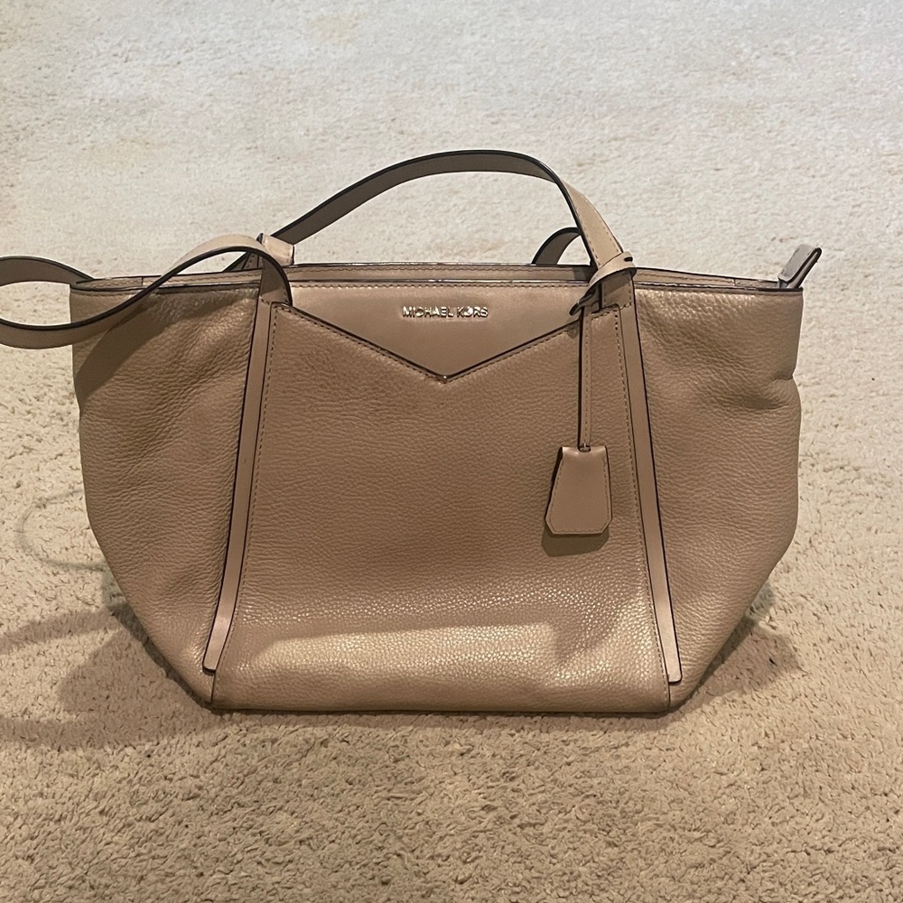 Michael Kors Beige Leather Tote